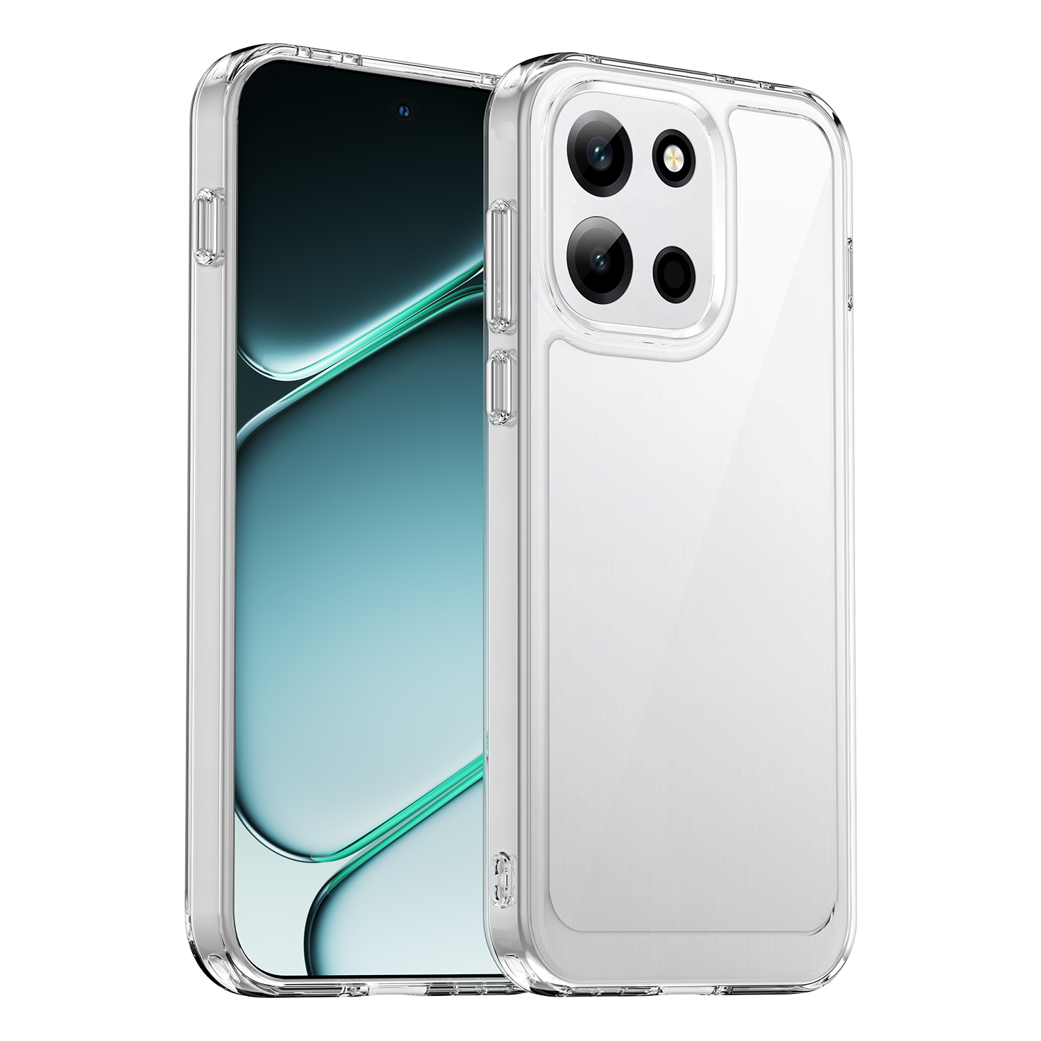OnePlus Nord 6/Turbo 6/Turbo 6V Case, Clear Designed Shockproof Phone Case, Bumper Hybrid Transparent Cover for OnePlus Nord 6/Turbo 6/Turbo 6V