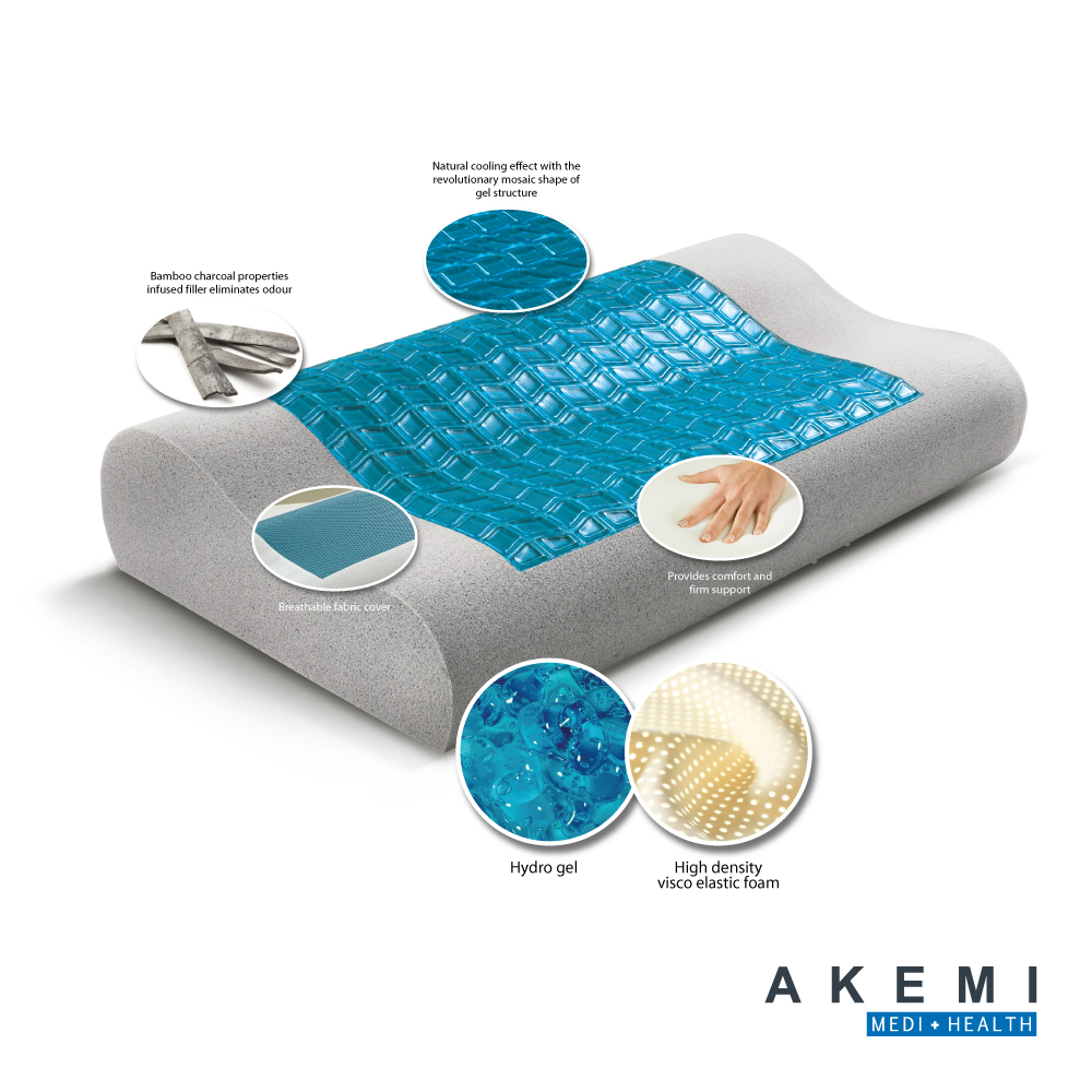akemi contour memory pillow