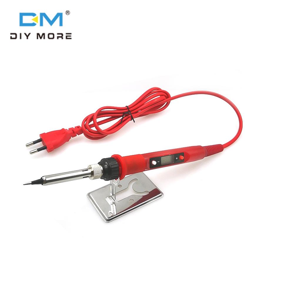 Diymore 80W Màn hình hiển thị kỹ thuật số có thể điều chỉnh nhiệt độ và nhiệt độ không đổi hàn điện Bộ sắt, nội bộ sưởi ấm hàn điện bút, chúng tôi/rắc cắm Châu Âu