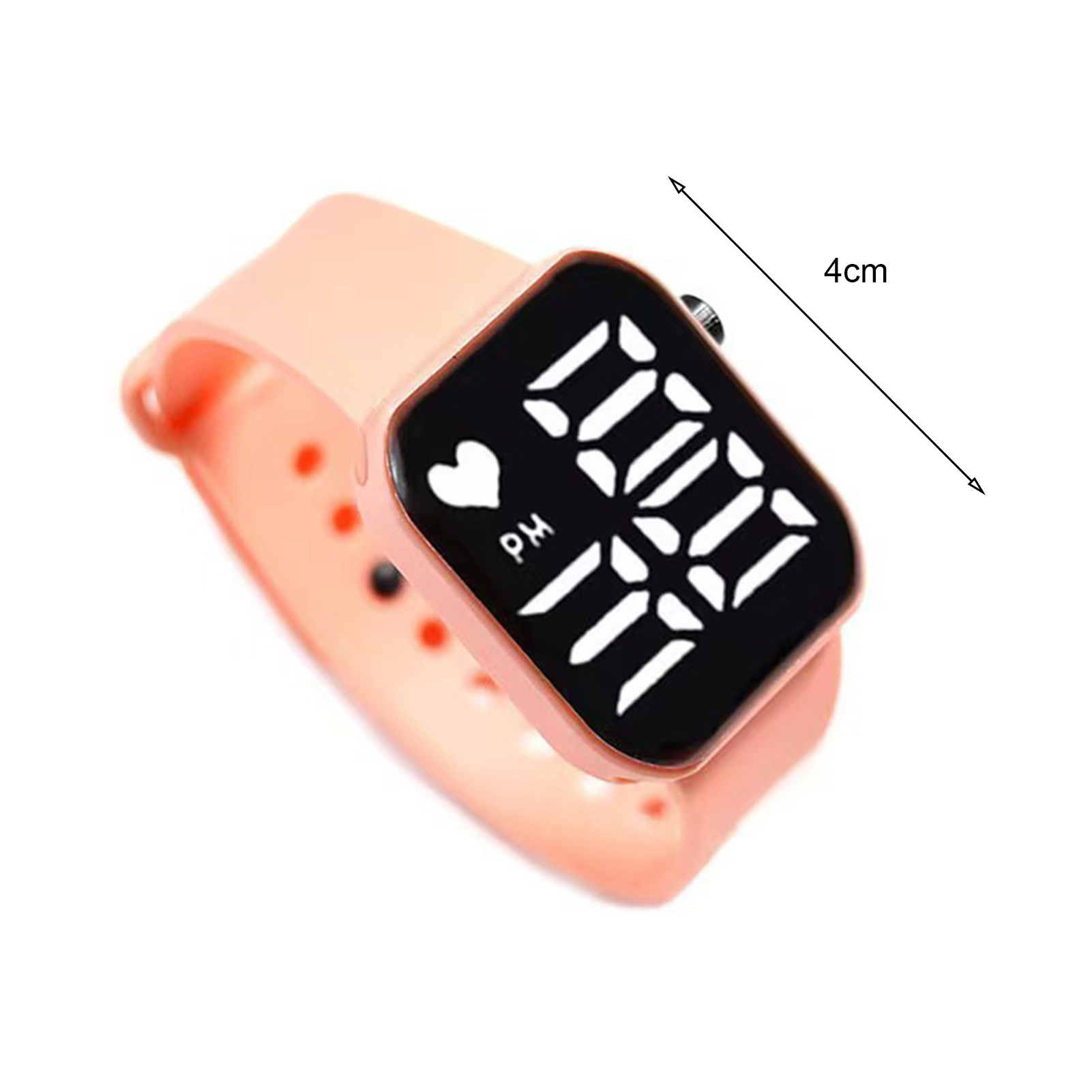 Wrist Watch Touch Control LED Digital Display Square Dial Portable Precise Time Silicone Band Multi-function Kids Electronic Watch Kids Gift