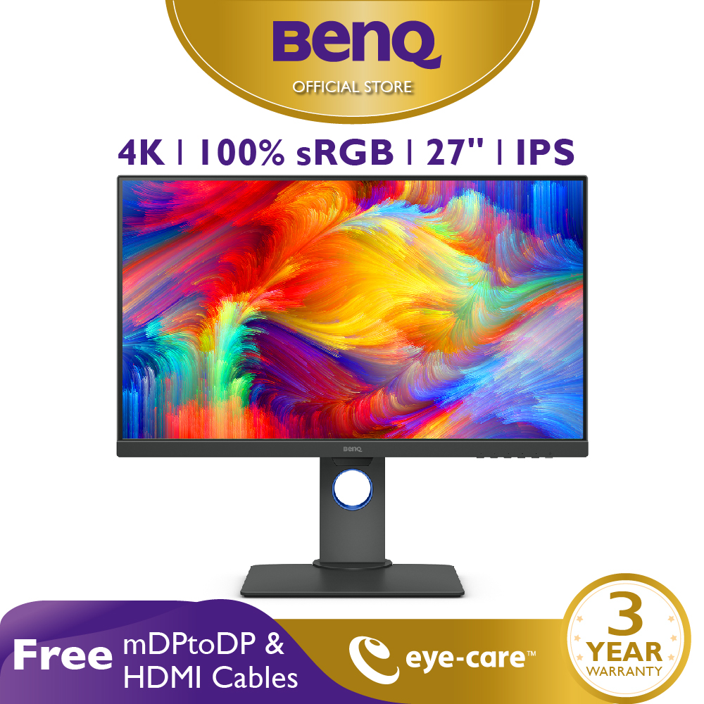 [HOT] Màn hình máy tính BenQ PD2700U 27 inch 4K UHD IPS 100% Rec.709 sRGB Color Space chuyên Đồ Họa...