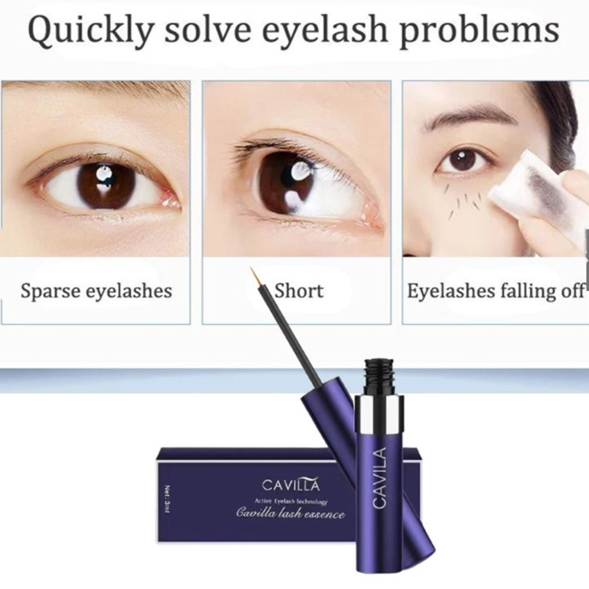 CAVILLA Eyelash Serum Eyelash Growth Solution Thick And Curly Natural Growth Eyelash Solution Maskara