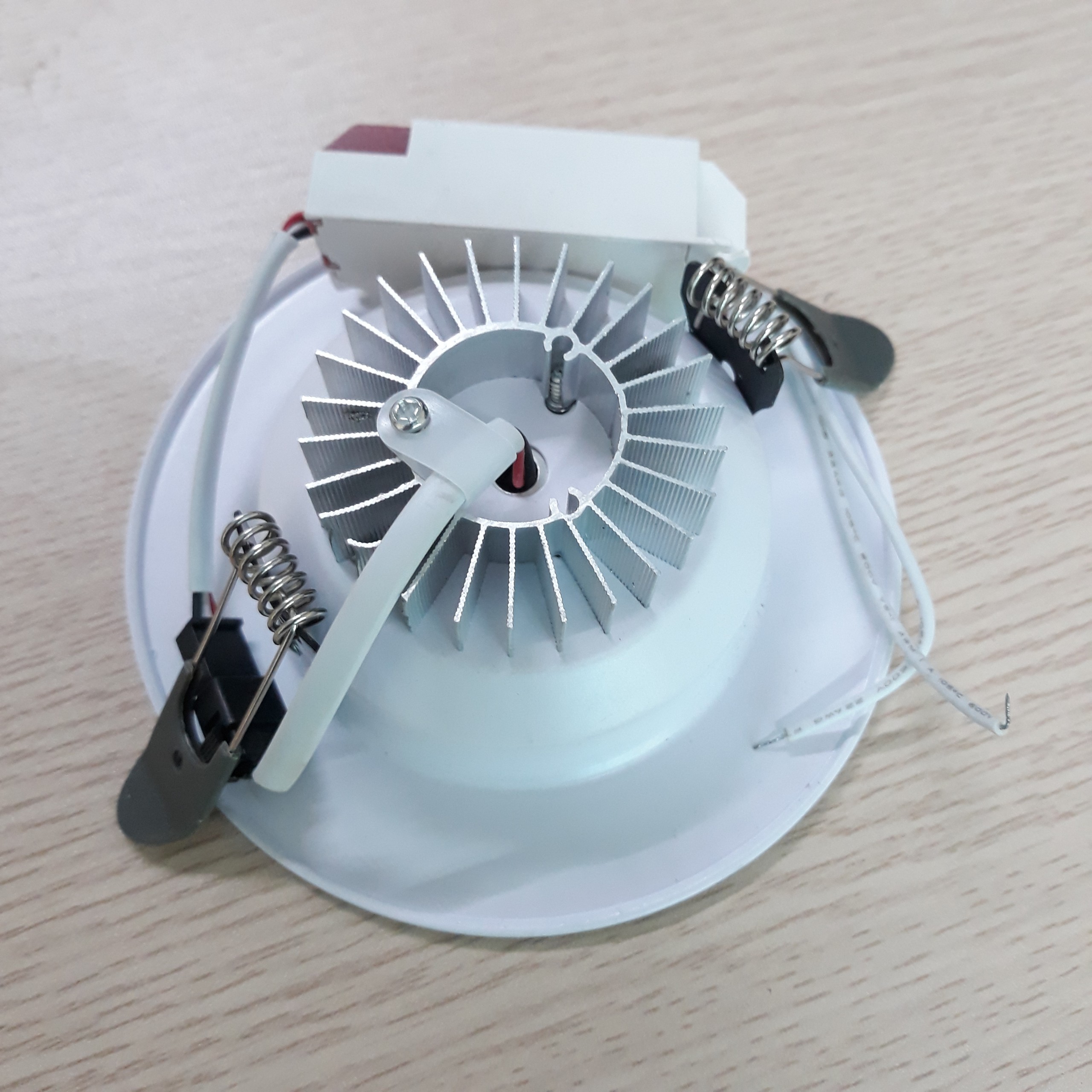 Combo 40 Đèn Led Âm Trần 9W - Đèn Downlight 9W viền vàng - Đế Đúc