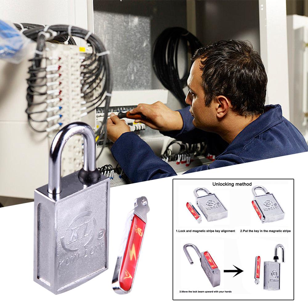 Magnetic Padlock Anti-theft Technology Anti-rust Lock With Keyhole Lock