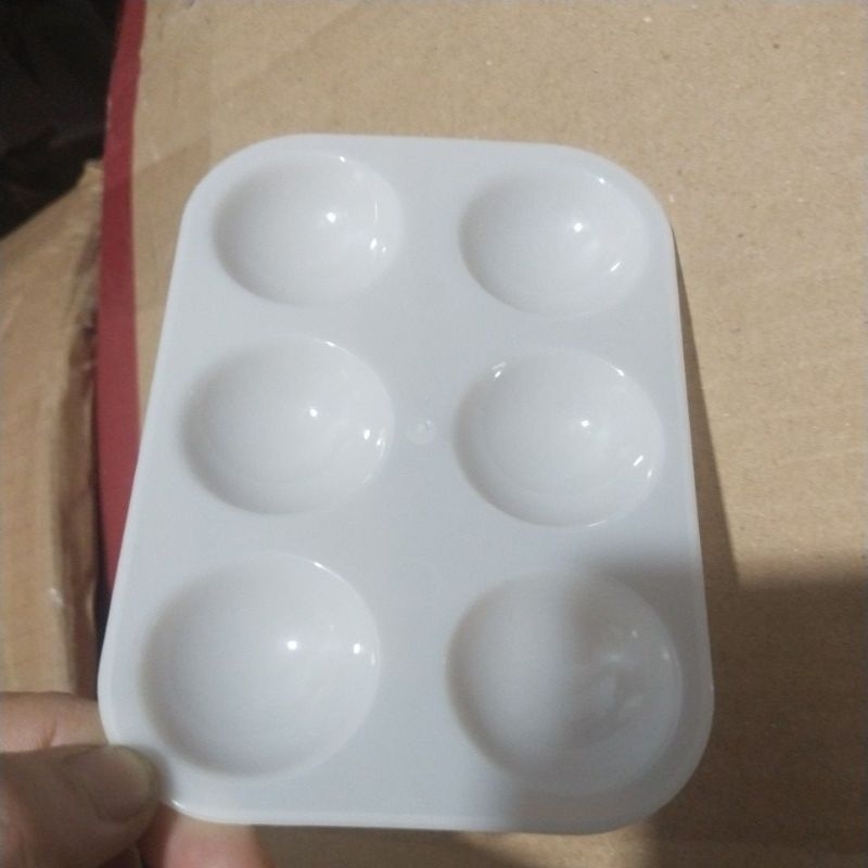 Khay pha màu 6 ô loại bóng.vỉ đựng màu