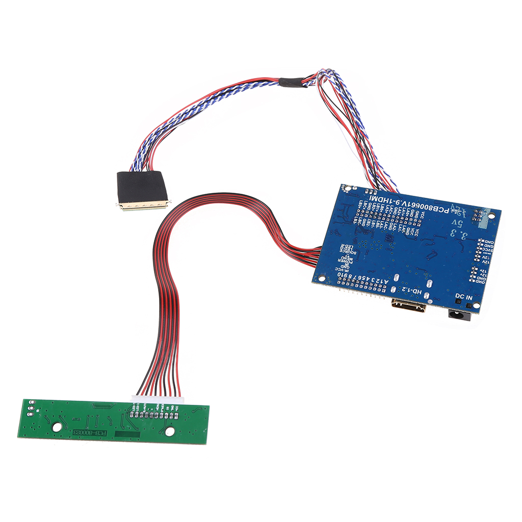 1 Bộ HDMI tương thích LVDS Bảng điều khiển 40pin bộ cáp cho Raspberry Pi 3 hỗ trợ hai màu đèn báo LED hiển thị