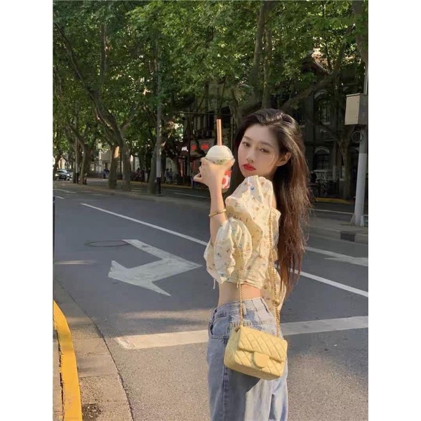 [ẢNH THẬT] ÁO CROPTOP HOA NHÍ