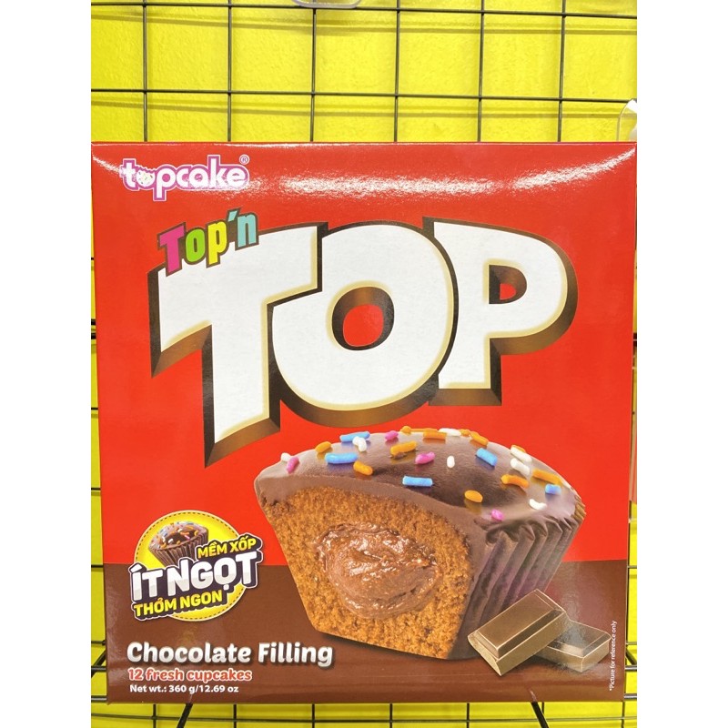 Bánh Cupcake TOP Socola hộp 360g