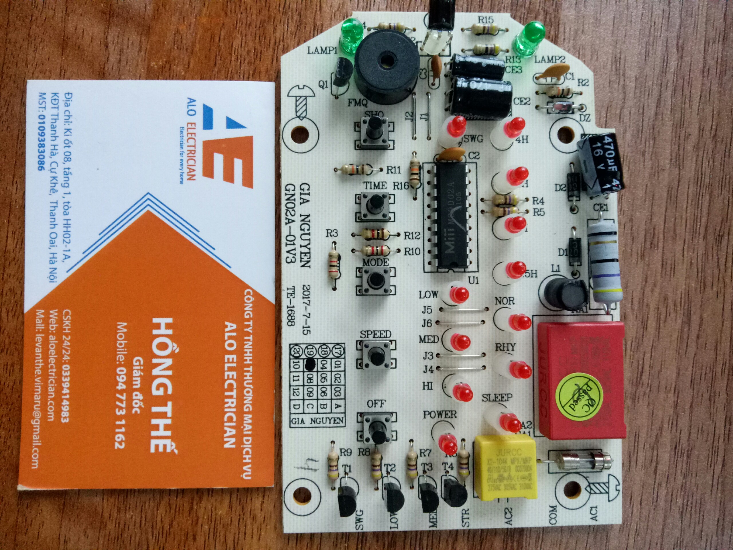 Mạch điều khiển quạt Lifan TE1688