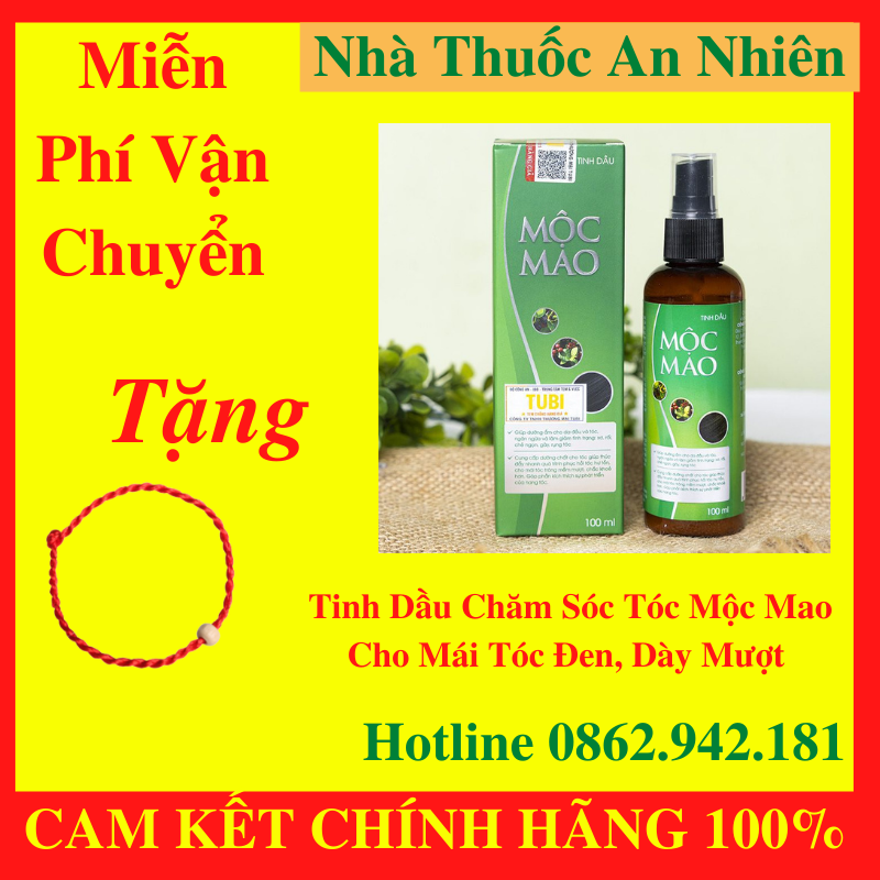 Chai xịt tóc mộc mao - chăm sóc tóc mộc mao - cho mái tóc đen, dày mượt - an nhiên 1