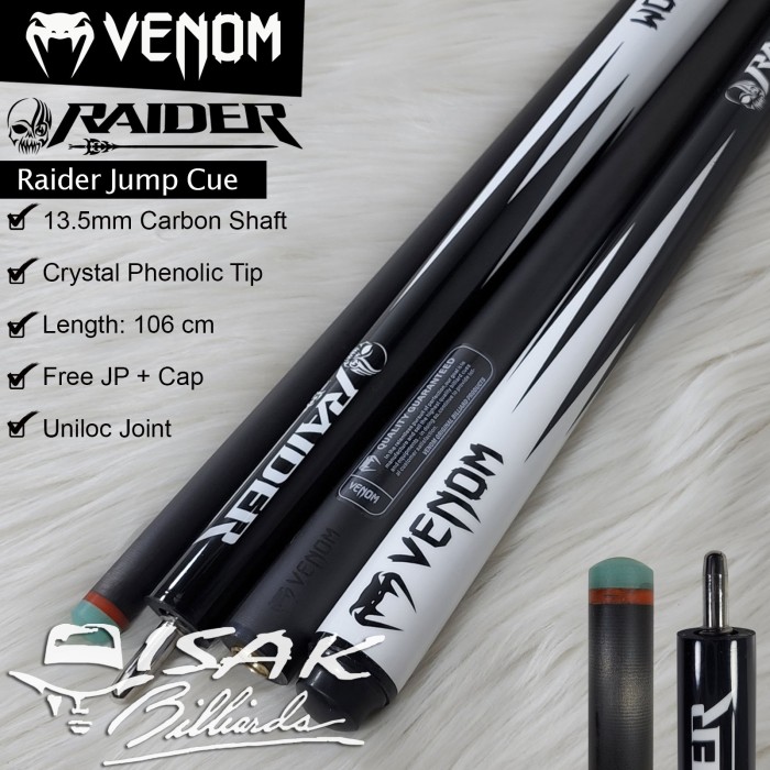 VENOM CARBON JUMP CUE RAIDER 13.5MM STICK BOLA LOMPAT