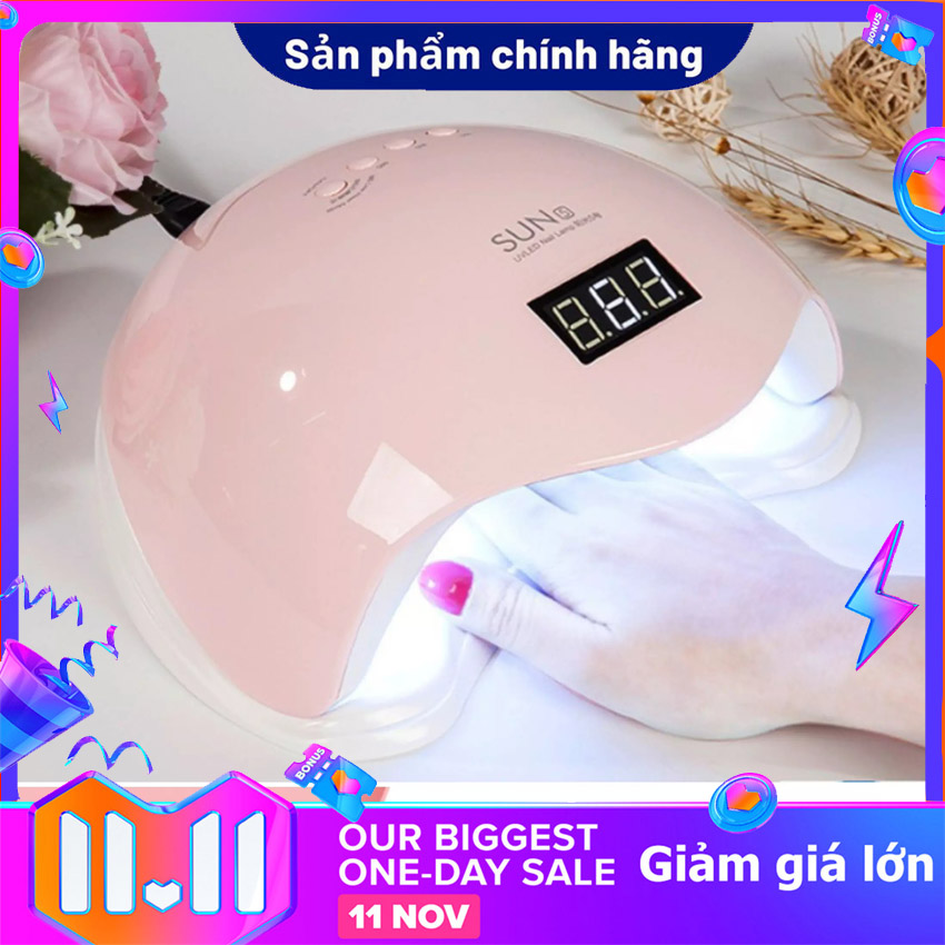 Máy hơ gel sun 5 tem xanh chính hãng công suất 48w -24 bóng - máy hơ chuyên nghiệp cho ngành nails