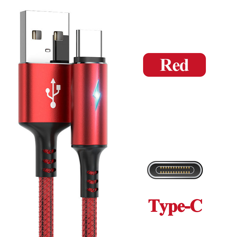 VAORLO 5A USB Charging Cable Phone Charging Cord Micro USB/Lightning/Type C Cable  Charger Cord Compatible With infinix Xiaomi Iphone Cable Quick Charge Phone Accessories USB C Fast Charge Cable