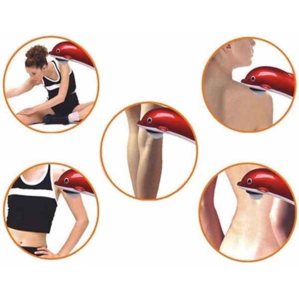 (SỈ) Máy massa cầm tay hình con cá heo 3 đầu Dolpin