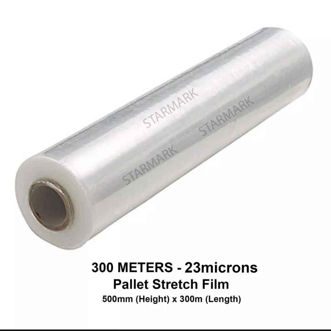 Stretch Film Pallet Films Cling Wrap Wraps 500mm x 300 meters, 23