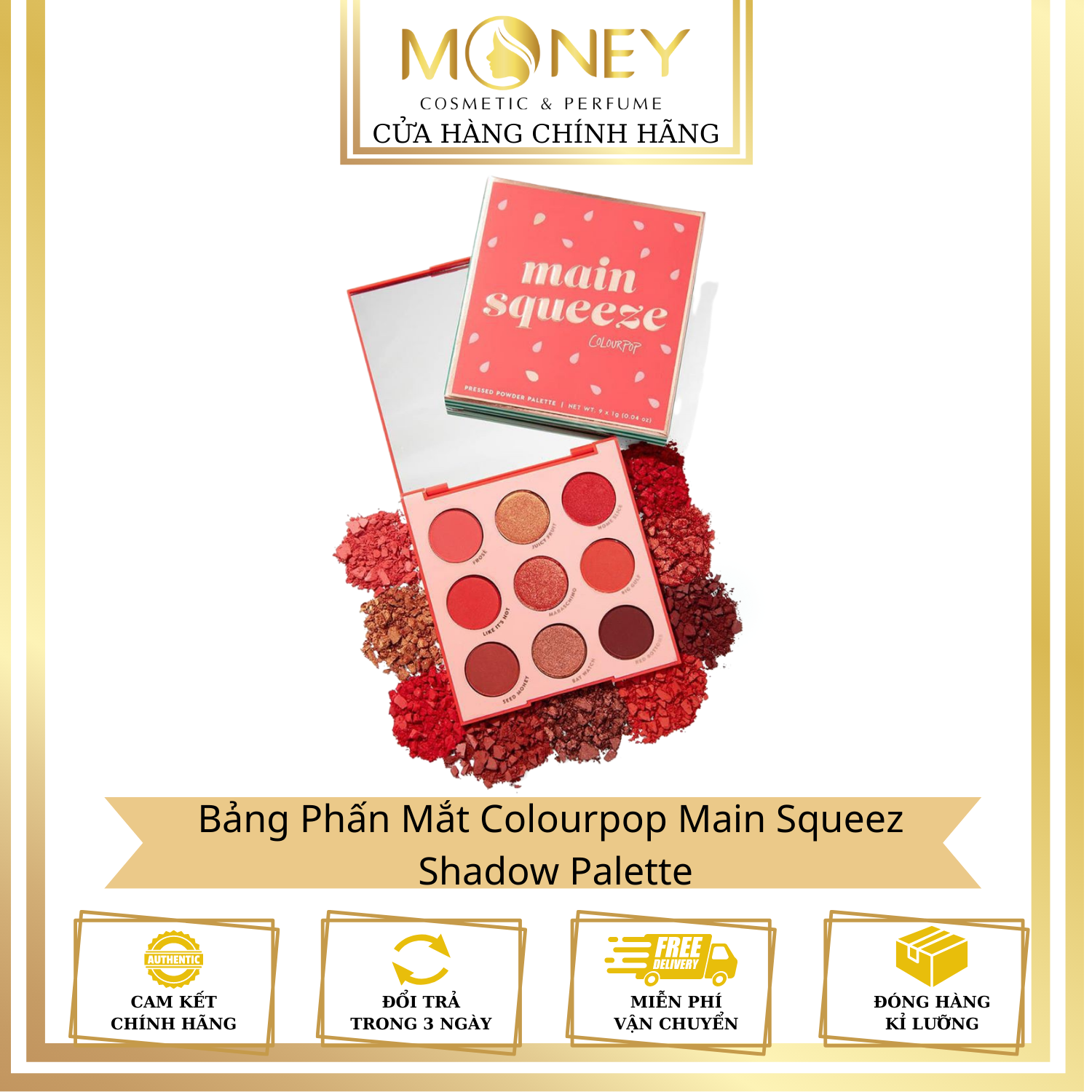 Bảng Phấn mắt COLOURPOP Main Squeeze Shadow Palette