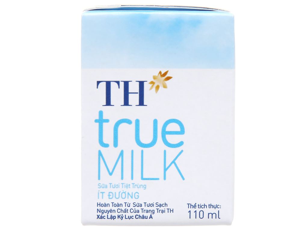 Sữa Tươi TH True Milk 110 ml ít đường (48 hộp)
