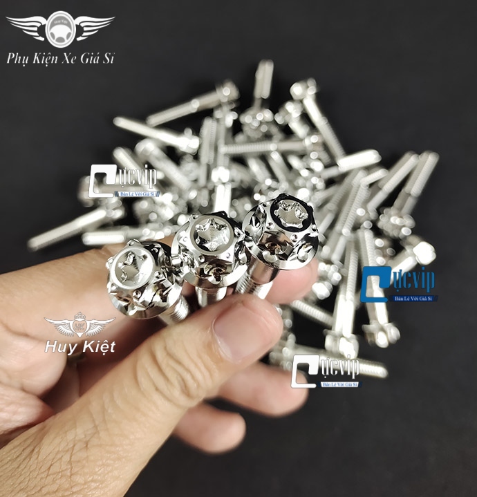 Combo 2 ốc salaya inox 304 8li4 gắn chảng ba raider, satria, sonic ms4914