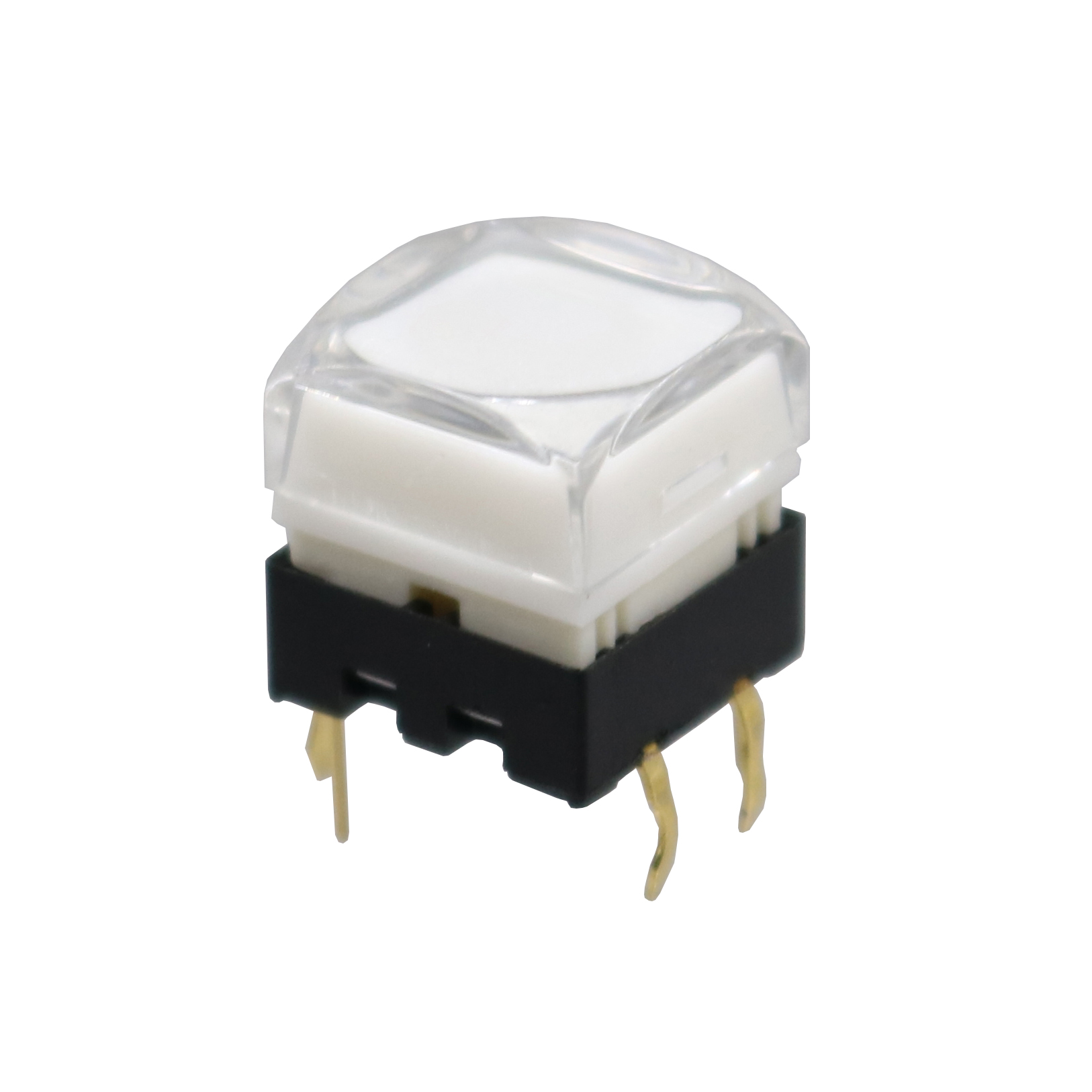 【TopazTrove】1Pcs TS26 12mm Square Transparent Cover With Led Light Momentary Push Button Switch. 