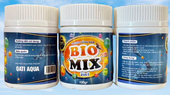 BIOMIX PLUS Vi Sinh Bio 100g (men vi sinh làm trong nước và cân bằng PH cho hồ cá Koi, bể cá cảnh)