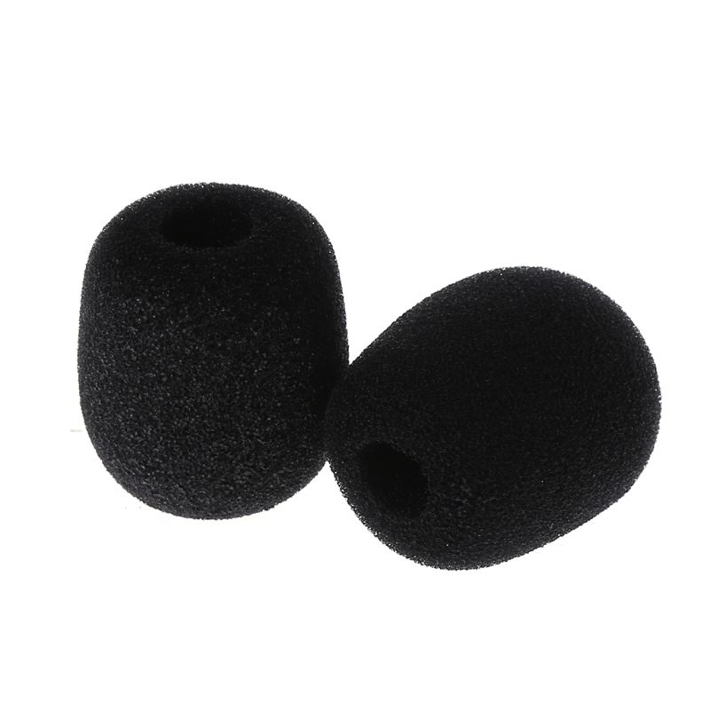 5PCS Black Microphone Headset Foam Sponge Windscreen Mic Cover