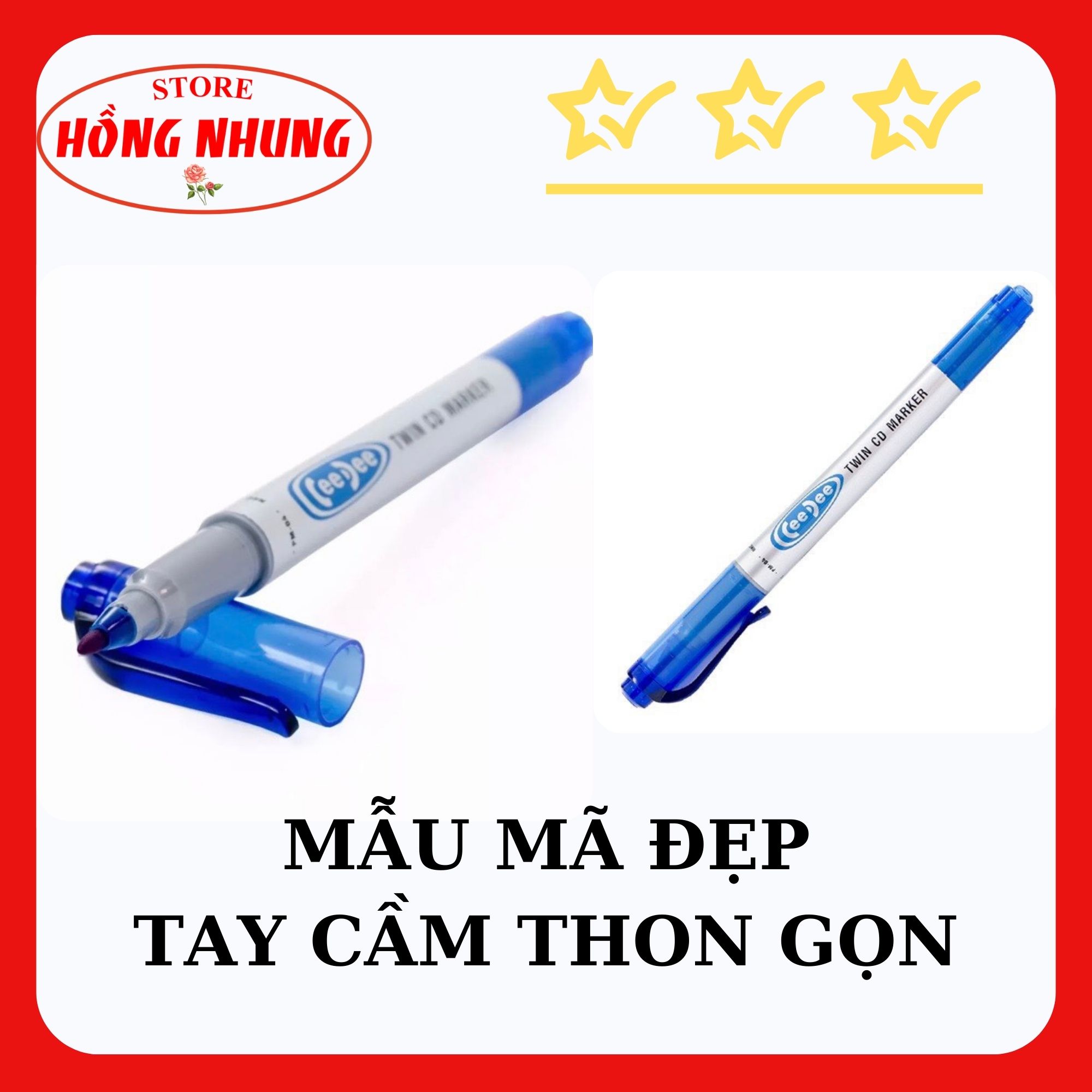 [Hàng Mới Về]Combo 10 Cây Bút Lông Dầu Thiên Long PM-04