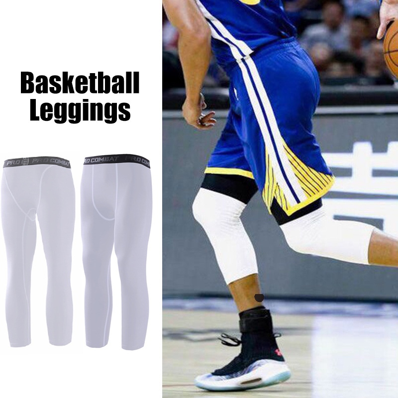 Basketball Men's Sports leggings compression Tights Pants Capri