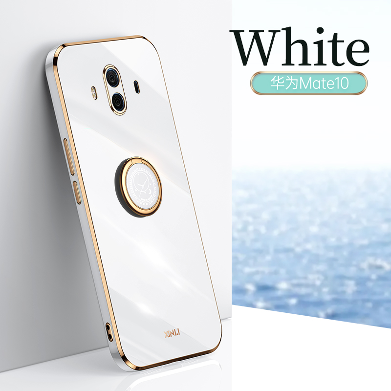 COD Plating Silicone Phone FOR Huawei Mate 10 Case Huawei Mate 10 PRO Deluxe Fall Protection with Metal Ring Holder