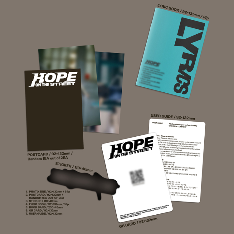 Album JHOPE [HOPE ON THE STREET] Chính hãng