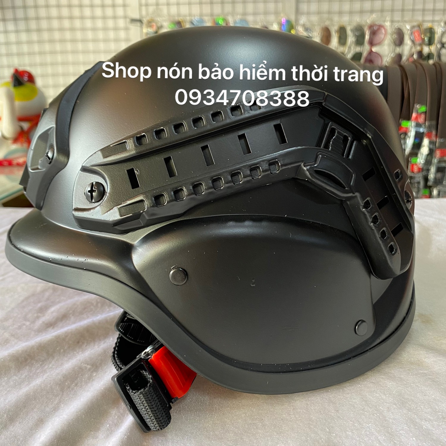 NÓN BẢO HIỂM LÍNH ĐỨC VÀNH
