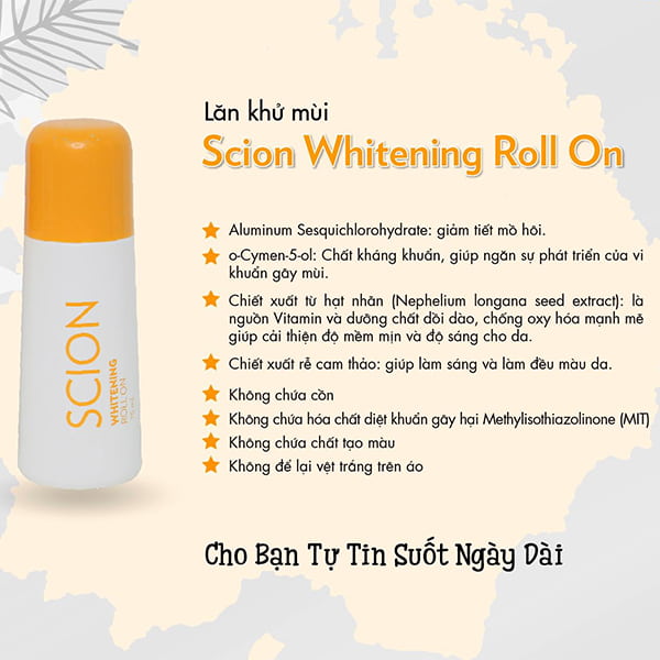 chuẩn auth - Lăn khử mùi Nam Nữ Scion Nuskin