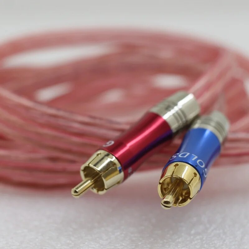 【Customizable】 1 Pair Fever Av Audio Wire Line One Point Two Rca To 2 ...