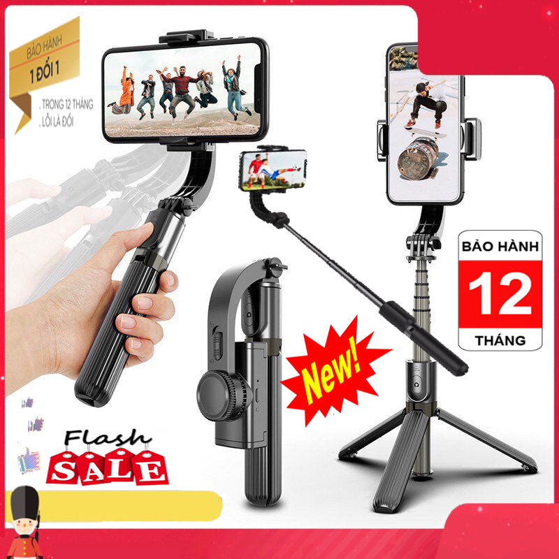 Gậy chụp hình quay phim chống rung - Gimbal chống rung Stabilizer GimbalL08 Chống rung 3 trục cho ảnh sắc nét - Bảo hành 6 tháng