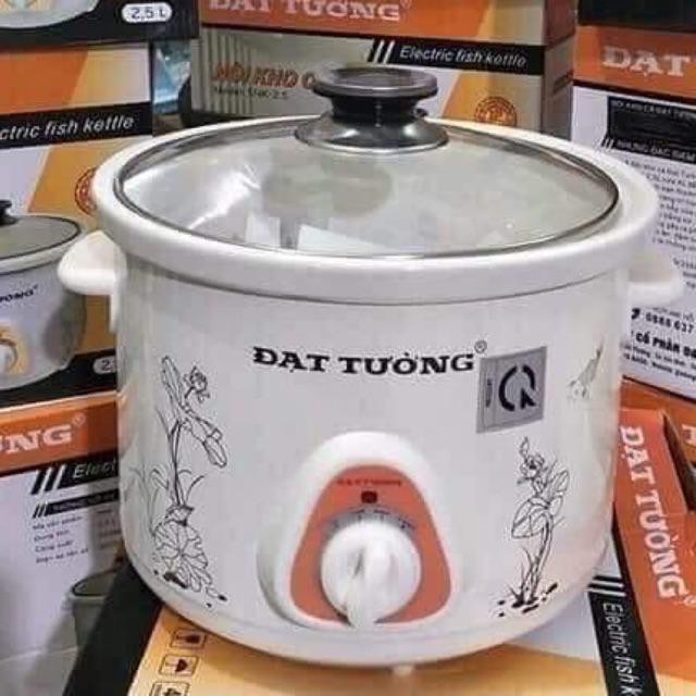 Nồi kho cá hầm cháo chậm đa năng Đạt Tường 1.5L - 2.5L