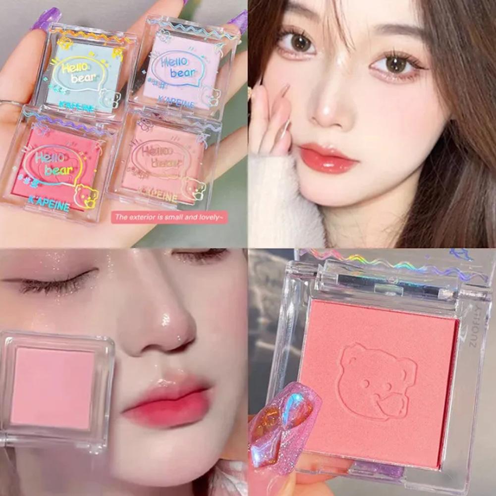 Capel Bear Monochrome Blush Waterproof Long-lasting Natural Matte Blush Face Makeup