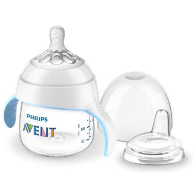 Bình tập uống Avent dung tích 150ml 2 in 1(kèm thêm 1 núm ti bình sữa số 3)