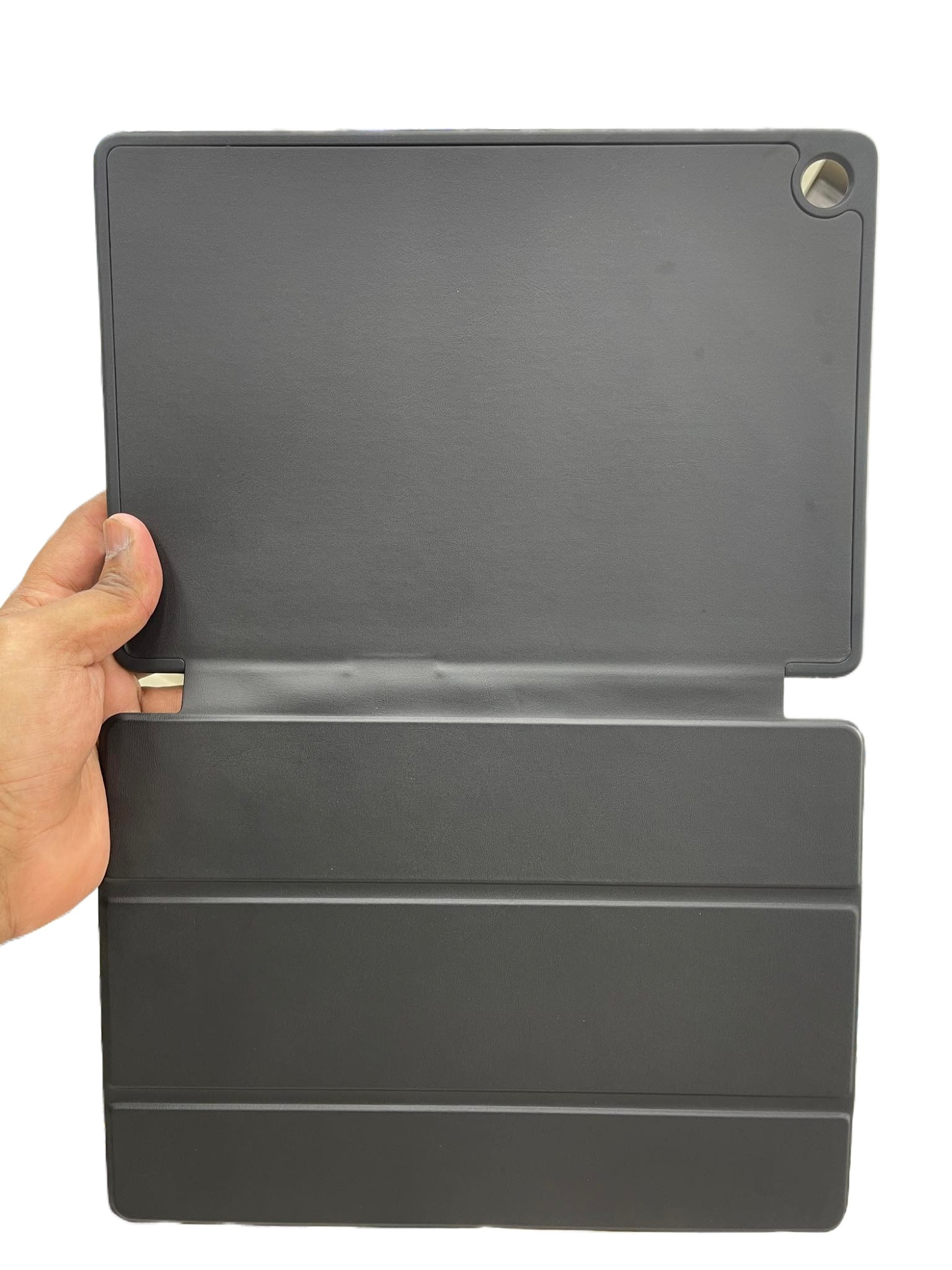 For Samsung Galaxy Tab S9 FE Plus 12.4 Inch Slim Tri-Fold Magnetic Smart Flip Cover With Pen Holder Full Coverage Casing.