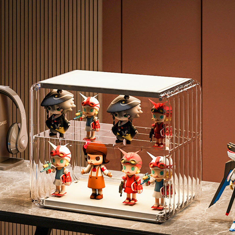 Blind box storage box display stand display box acrylic transparent dustproof box figure display stand