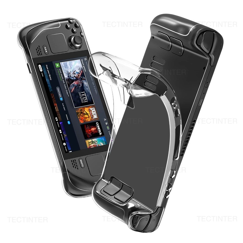 【 Free-shipping】 transparent TPU case cover for steam deck host Crystal anti-drop protective case back for dropdeck accessories Giá 109,337 Đồng*Miễn phí vận chuyển