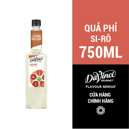 Siro Hương Quả Phỉ / Classic Hazelnut Syrup - DaVinci Gourmet (750ml)