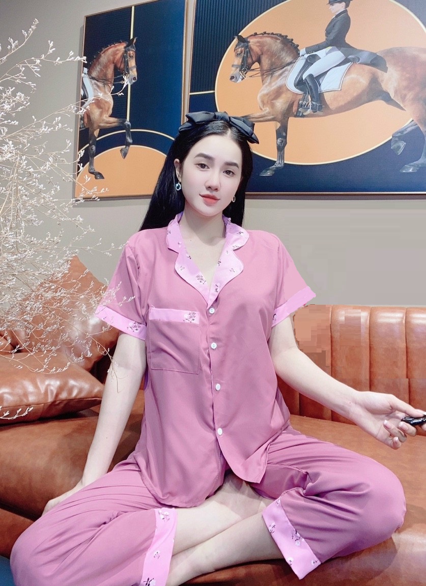 Đồ bộ pijama - đồ bộ lụa mặc nhà- đồ bộ tiểu thư chất lụa cao cấp ảnh thật kèm video bán lẻ giá sỉ - Kim fashion