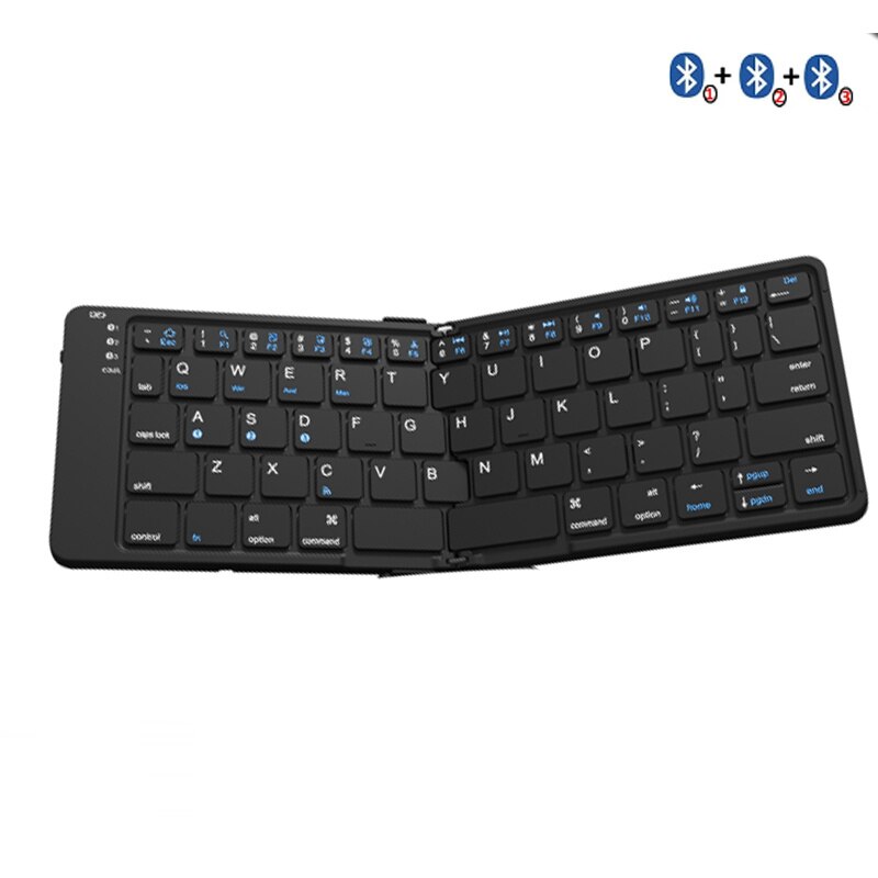 Bow Bàn phím Bluetooth có thể gập lại không dây có thể sạc lại Bàn Phím Gấp 2.4G Bàn Phím Cho Iphone máy tính xách tay iPad Máy Tính Để Bàn