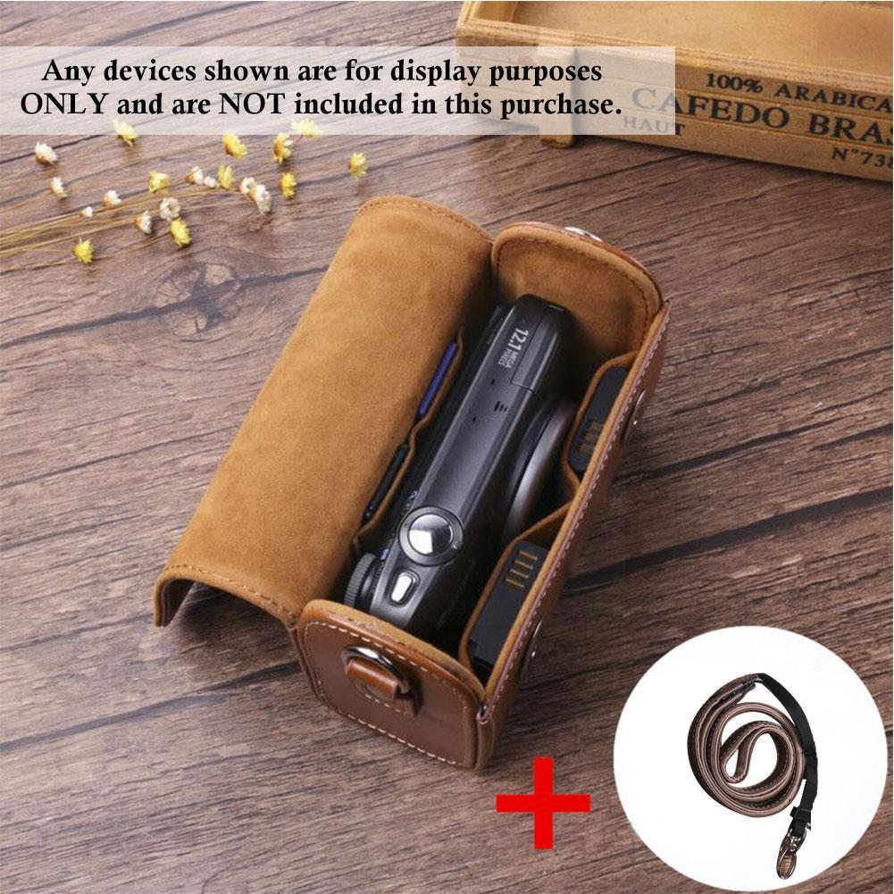 【Bestseller Alert】 Retro Camera Case Bag For Single Rx100 Vii Va Iv Iii Ii Hx90v Hx99 Hx50 Hx30 Hx20camera Bag Digital Dslr K5r1.