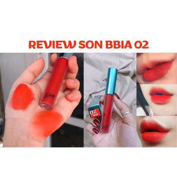[Bbia-Hàn Quốc] Son Kem Lì Bbia Last Velvet Lip Tint Full Version