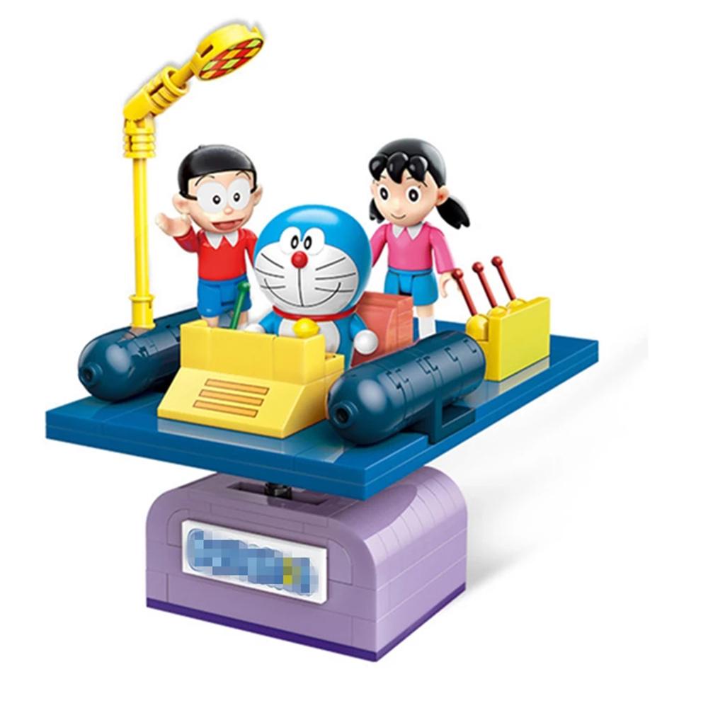 利bộ đồ chơi lắp ráp mô hình doraemon sáng tạo cho bé