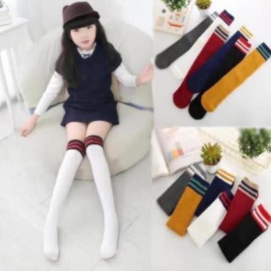 Set 5 Đôi Tất Cao Đùi Cho Bé (5 đôi 5 màu )