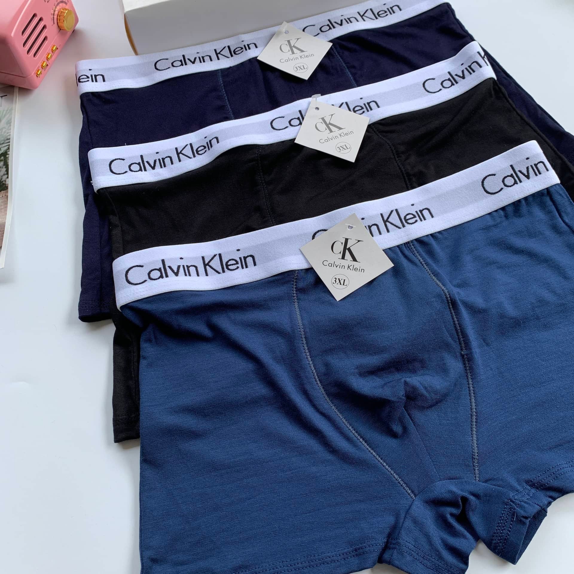 HÀNG LOẠI 1] Quần Sịp Nam Calvin Klein Cotton Thông Hơi Co Giãn 4 chiều,  Quần Lót Nam/ Sịp Đùi CK sexy cao cấp, che tên sản phẩm 