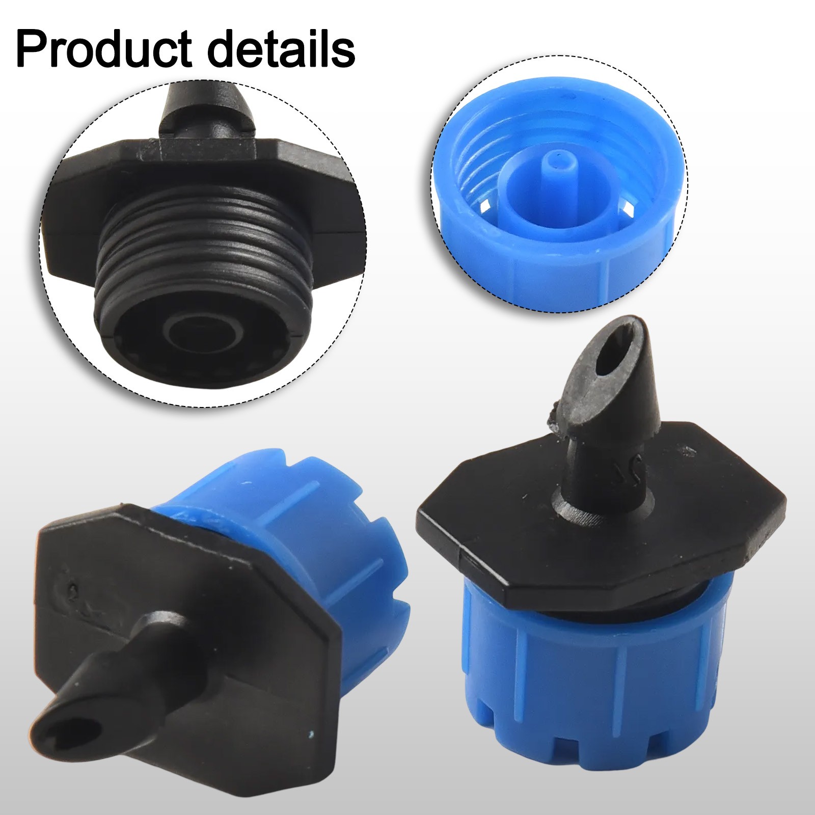 50PCS Garden Hose Irrigation Sprinklers Micro Drippers Emitter Drip Head Adjust
