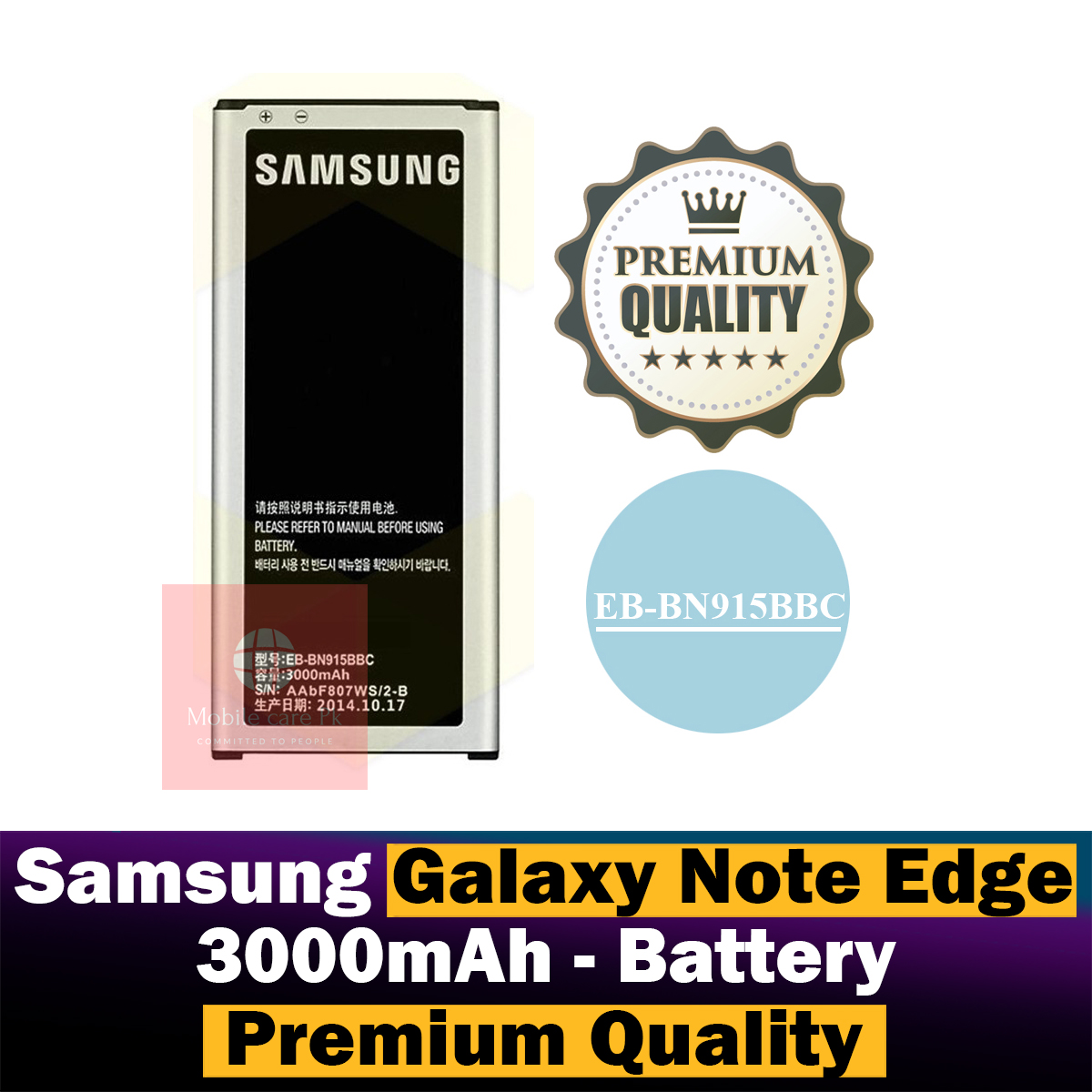 Samsung Galaxy Note Edge Battery EB-BN915BBC Replacement Premium Quality 3000mah Battery For Samsung Galaxy Note Edge