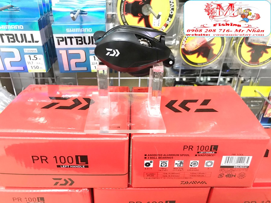 Máy Câu Ngang Daiwa PR100 Tay Trái